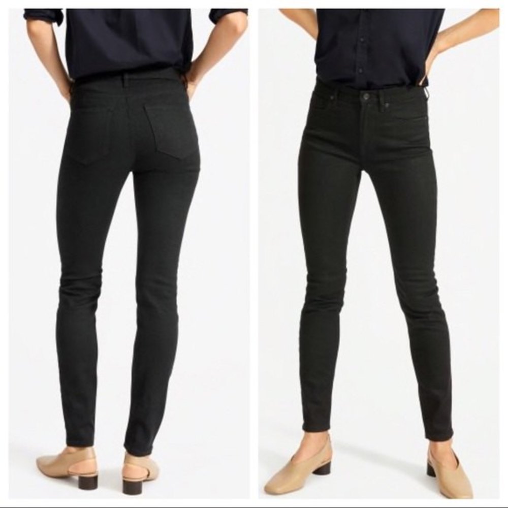 Everlane Black Mid-Rise Skinny Ankle Jeans